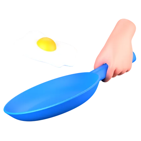 Frying  3D Icon