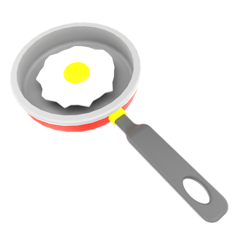 Frying Egg  3D Icon