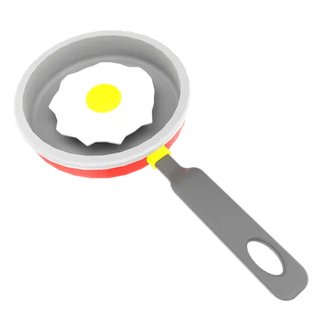 Frying Egg  3D Icon