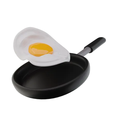 Frying Egg  3D Icon