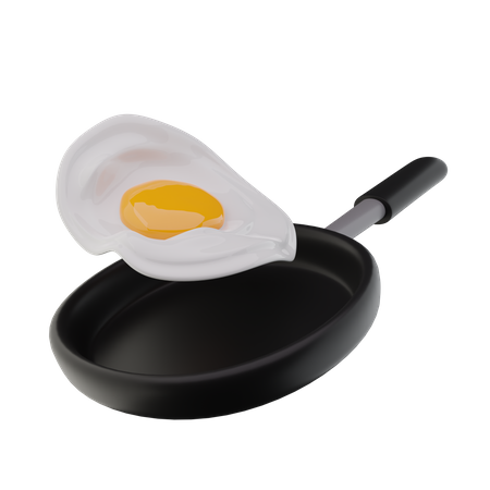 Frying Egg  3D Icon