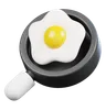 Frying Pan with Egg