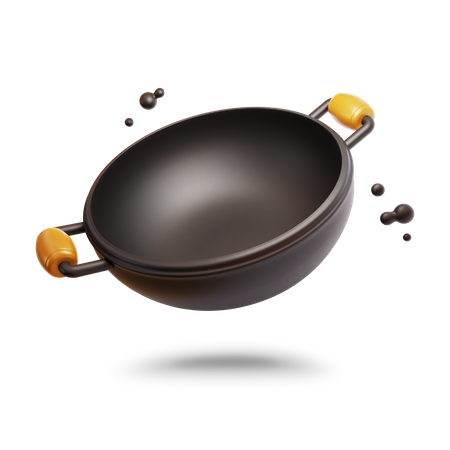 Frying Pot  3D Icon