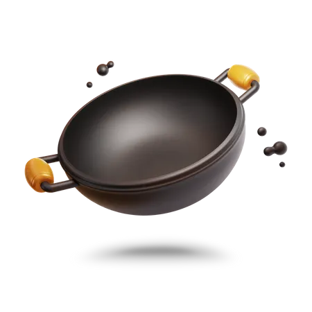 Frying Pot  3D Icon