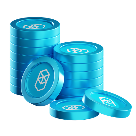 Ftm Coin Stacks  3D Icon