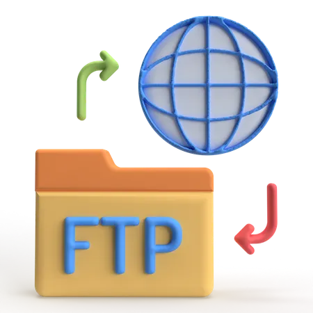 FTP  3D Icon