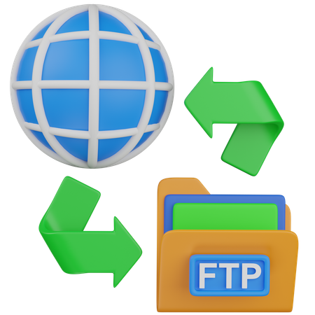 FTP  3D Icon