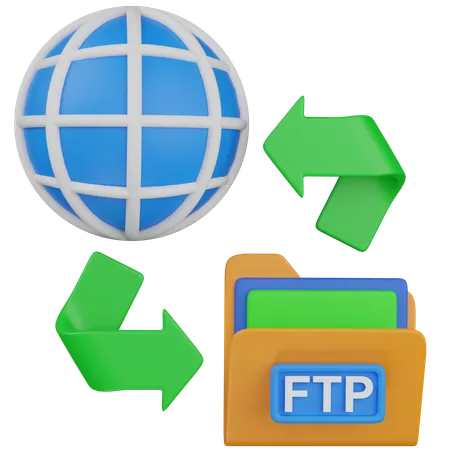 FTP  3D Icon