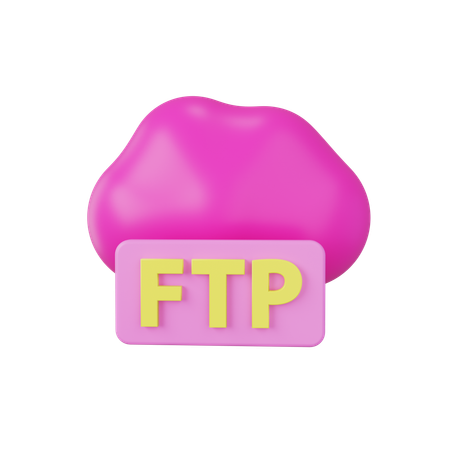 Ftp Cloud  3D Icon