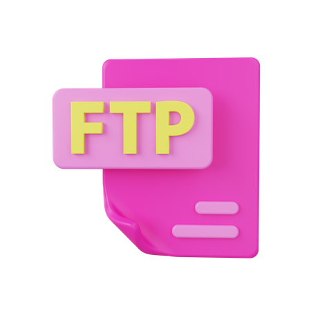 Ftp File  3D Icon