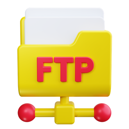 Ftp 파일 관리  3D Icon