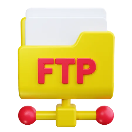 Ftp File Management  3D Icon