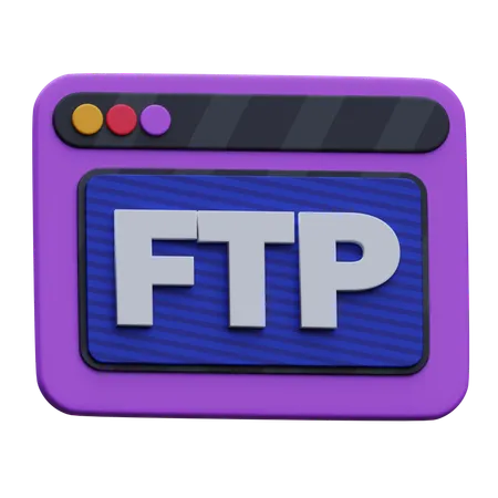 Ftp ウェブサイト  3D Icon