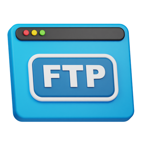 FTP-Website  3D Icon