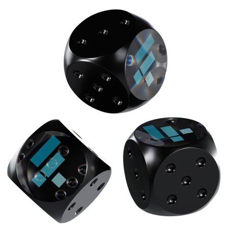 Ftt Glass Dice Crypto  3D Icon