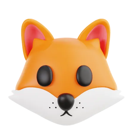 Fuchs-Emoji  3D Icon