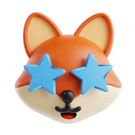 Fuchs-Startgesicht-Emoji  3D Icon