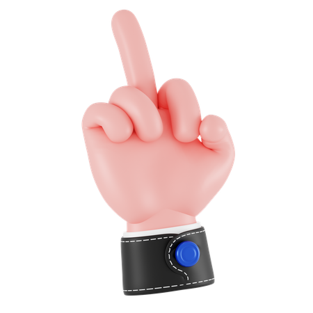 Fuck Hand Gesture  3D Icon