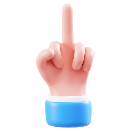 Fuck Hand Gesture  3D Icon