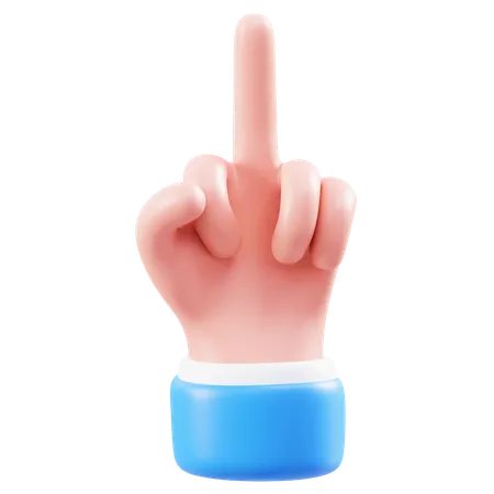 Fuck Hand Gesture  3D Icon