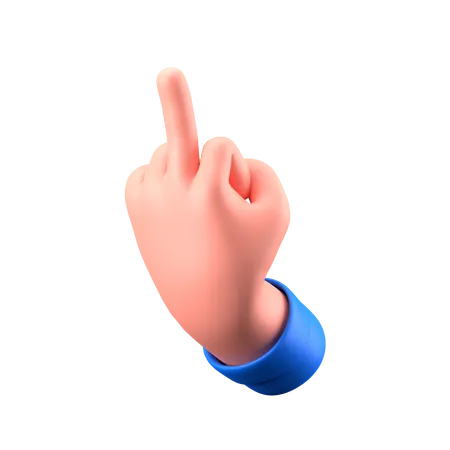 Fuck Hand Gesture  3D Icon