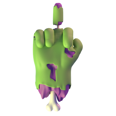 Fuck It Zombie Hand  3D Icon