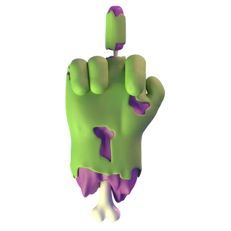 Fuck It Zombie Hand  3D Icon