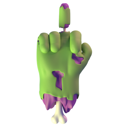 Fuck It Zombie Hand 3D Icon
