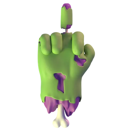 Fuck It Zombie Hand 3D Icon