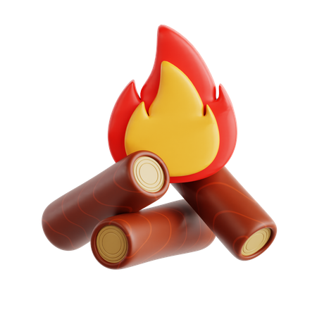 Fuego de campamento  3D Icon