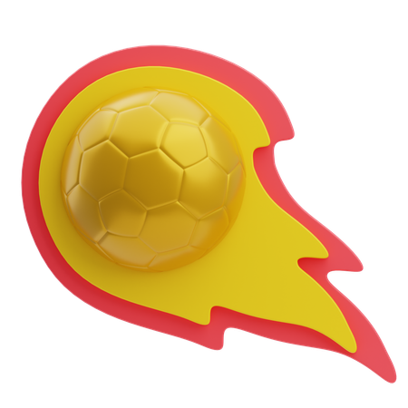 Futbol de fuego  3D Icon