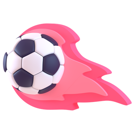 Futbol de fuego  3D Icon