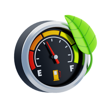 Fuel Efficiency  3D Icon