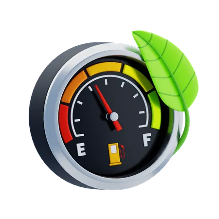 Fuel Efficiency  3D Icon