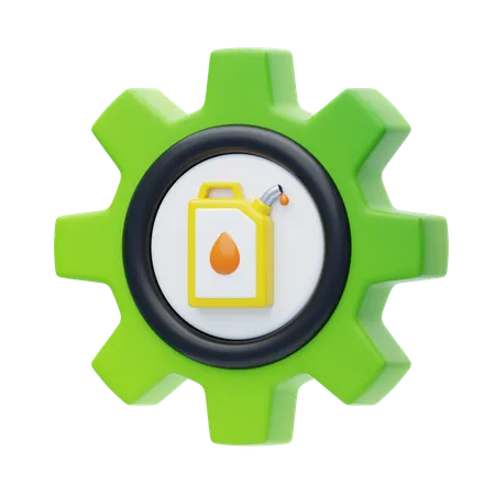 Fuel Efficiency  3D Icon