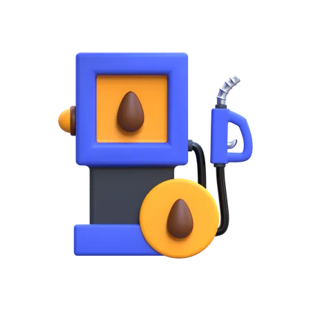 Fuel Station  3D Icon