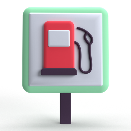 Fuel Station  3D Icon