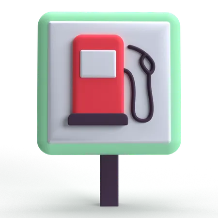 Fuel Station  3D Icon