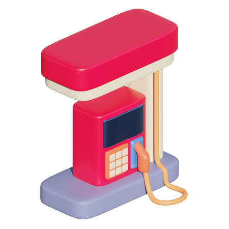 Fuel Station  3D Icon