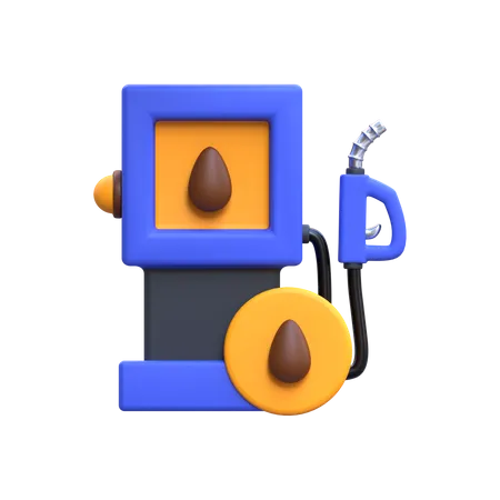 Fuel Station 3D Icon