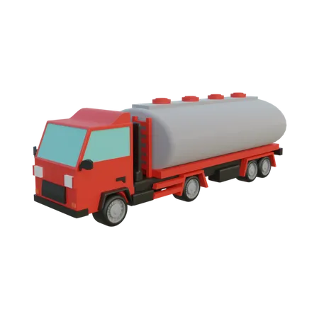 Fuel Truck  3D Illustration