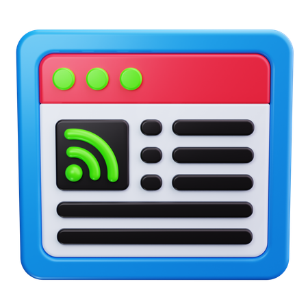 RSS Feed  3D Icon