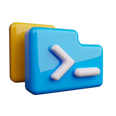 Führende Eingabeaufforderung  3D Icon