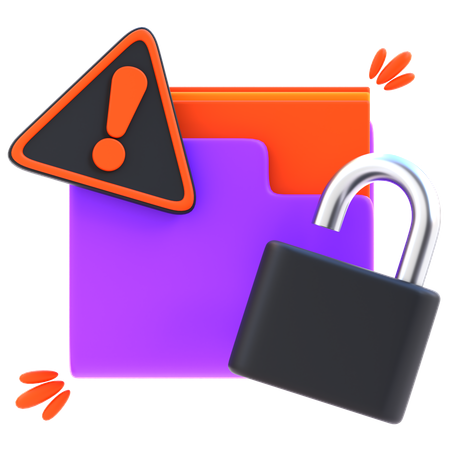 Fuite de données  3D Icon