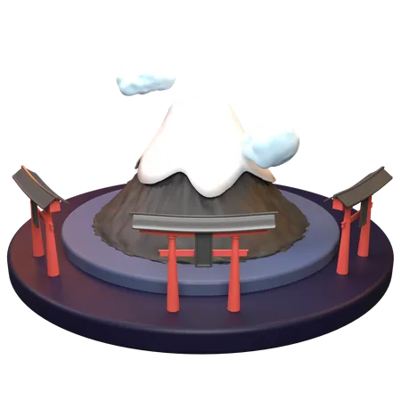 Berg Fuji  3D Icon