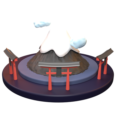 富士山  3D Icon