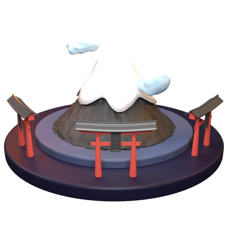 Fuji Mountain  3D Icon