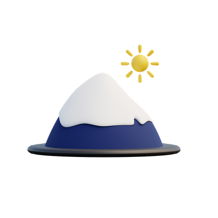 Fuji Mountain  3D Illustration