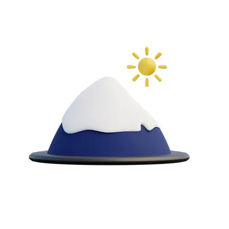 Fuji Mountain  3D Illustration