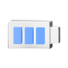 3d battery icon